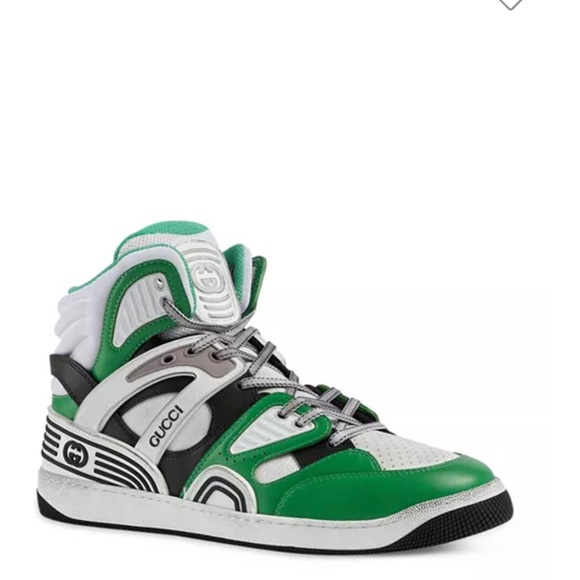 Gucci Men Basket Sneakers - Picture 1 of 5